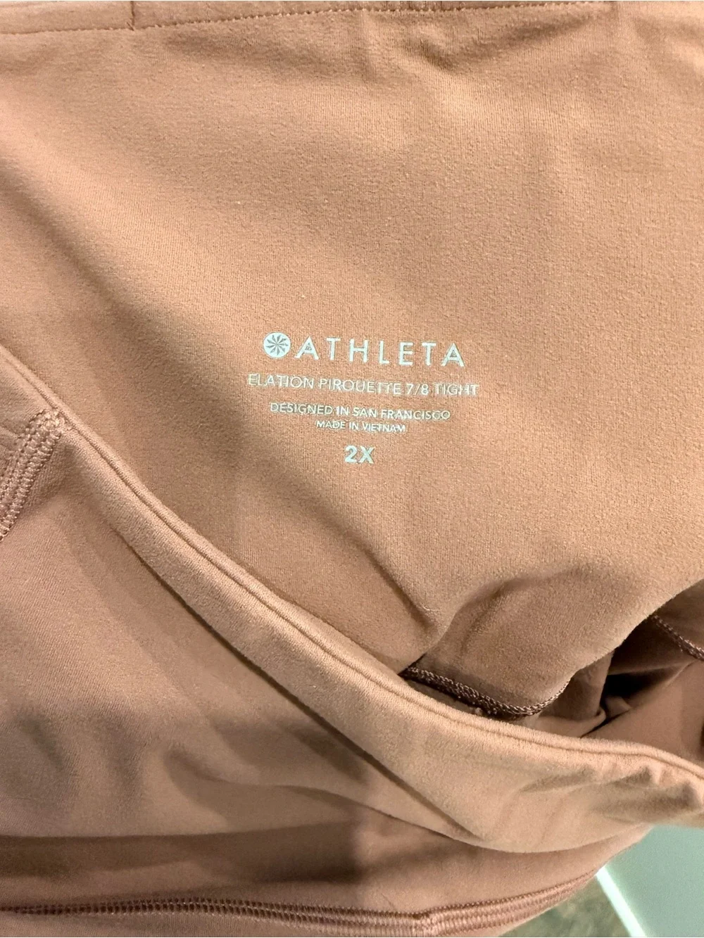 Athleta Rust Brown Leggings